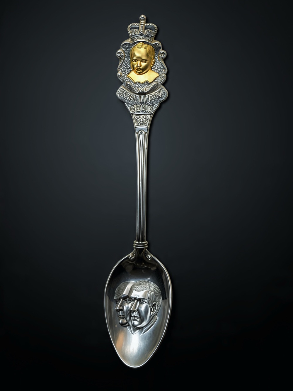 Rare 1982 Prince William Silver Plated Commemorative Spoon - Vintage Collectible